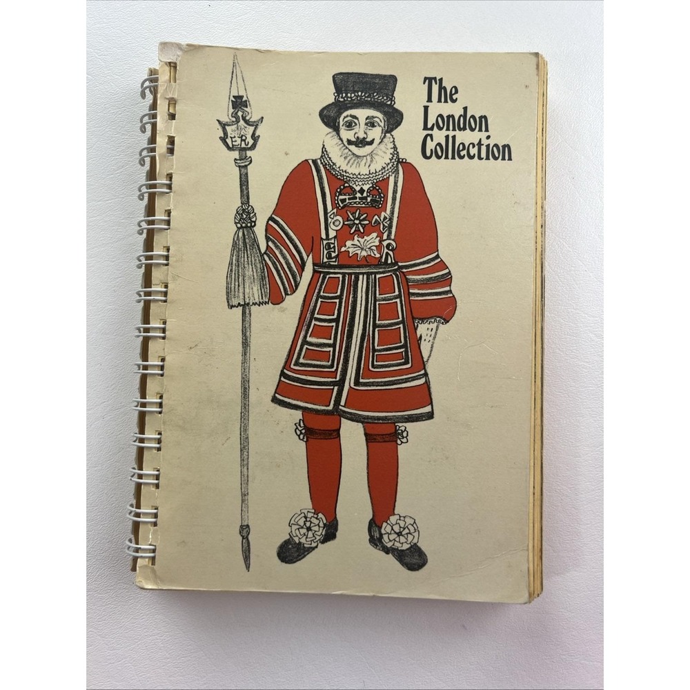 Vintage The London Collection Cookbook Petroleum Wives Club of London Spiral